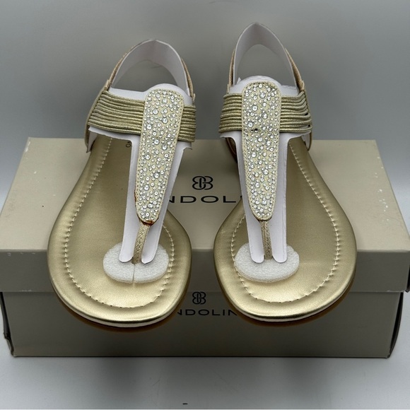 Bandolino Kayte2 Gold Sandals 7.5M - Picture 2 of 8